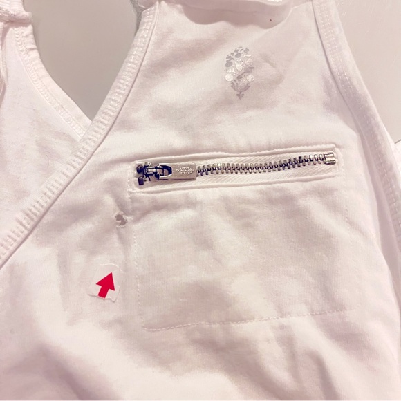 *Flaws* NEW Free People Movement Hot Shot Mini Dress in White - Picture 9 of 9